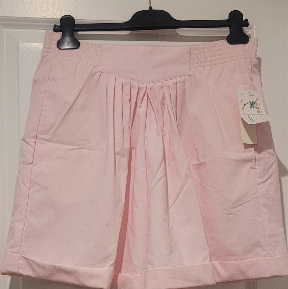 NWT Vintage Deadstock  Palmetto's Pleated Essentials Shorts Pink